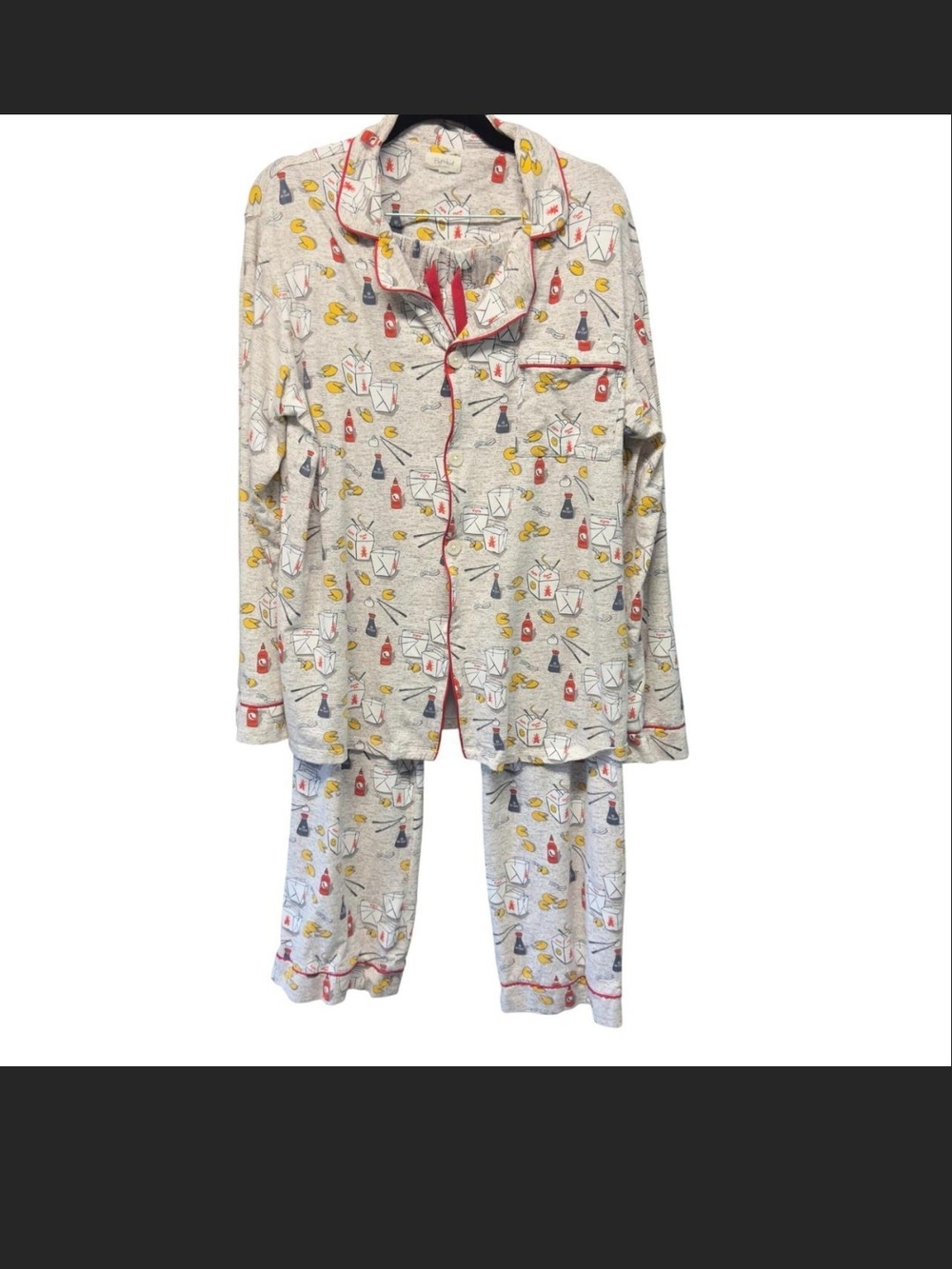 BedHead Asian food print pajama set
